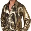 Overig Blouse Folie Metallic Goud -Goedkope Feest Pracht Winkel blouse folie metallic goud