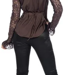 Overig Blouse Victoria Bruin Voor Dames -Goedkope Feest Pracht Winkel blouse victoria bruin voor dames achterkant