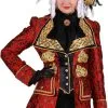 Overig Carnavalsjas Brokaat Annabel Rood Voor Dames -Goedkope Feest Pracht Winkel carnavalsjas brokaat annabel rood voor dames