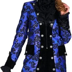 Overig Carnavalsjas Dames Sequin Flower Blauw -Goedkope Feest Pracht Winkel carnavalsjas dames sequin flower blauw 2