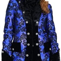 Overig Carnavalsjas Dames Sequin Flower Blauw -Goedkope Feest Pracht Winkel carnavalsjas dames sequin flower blauw 3