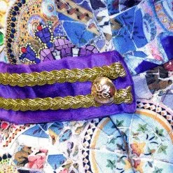 Carnavalsland Carnavalsjas Diamanten-Paars Kort Voor Dames -Goedkope Feest Pracht Winkel carnavalsjas diamanten paars kort voor dames detail 2