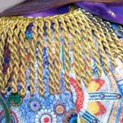 Carnavalsland Carnavalsjas Diamanten-Paars Kort Voor Dames -Goedkope Feest Pracht Winkel carnavalsjas diamanten paars kort voor dames detail 3