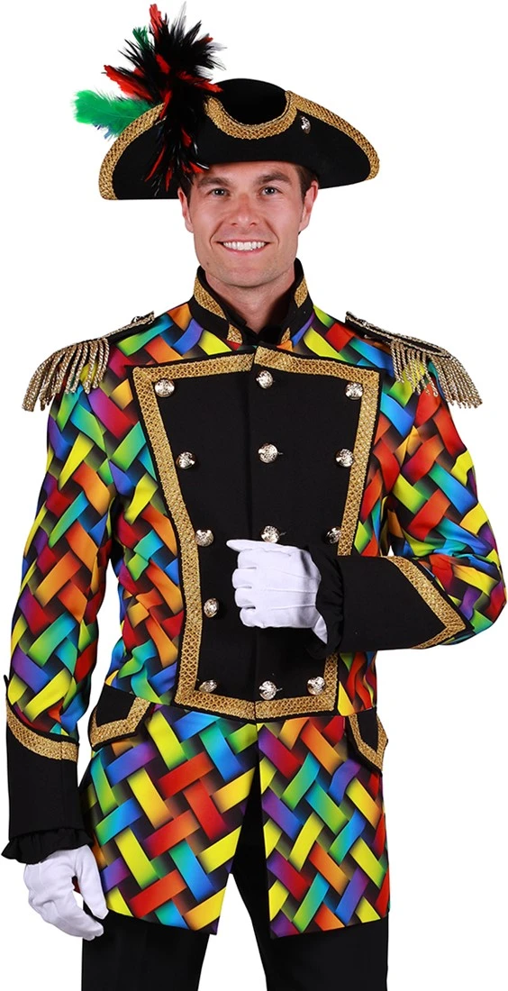 Overig Carnavalsjas Happy Weave Voor Heren 4 Overig Carnavalsjas Happy Weave Voor Heren - Afbeelding 2