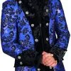 Overig Carnavalsjas Heren Sequin Flower Blauw 1 Overig Carnavalsjas Heren Sequin Flower Blauw -Goedkope Feest Pracht Winkel carnavalsjas heren sequin flower blauw