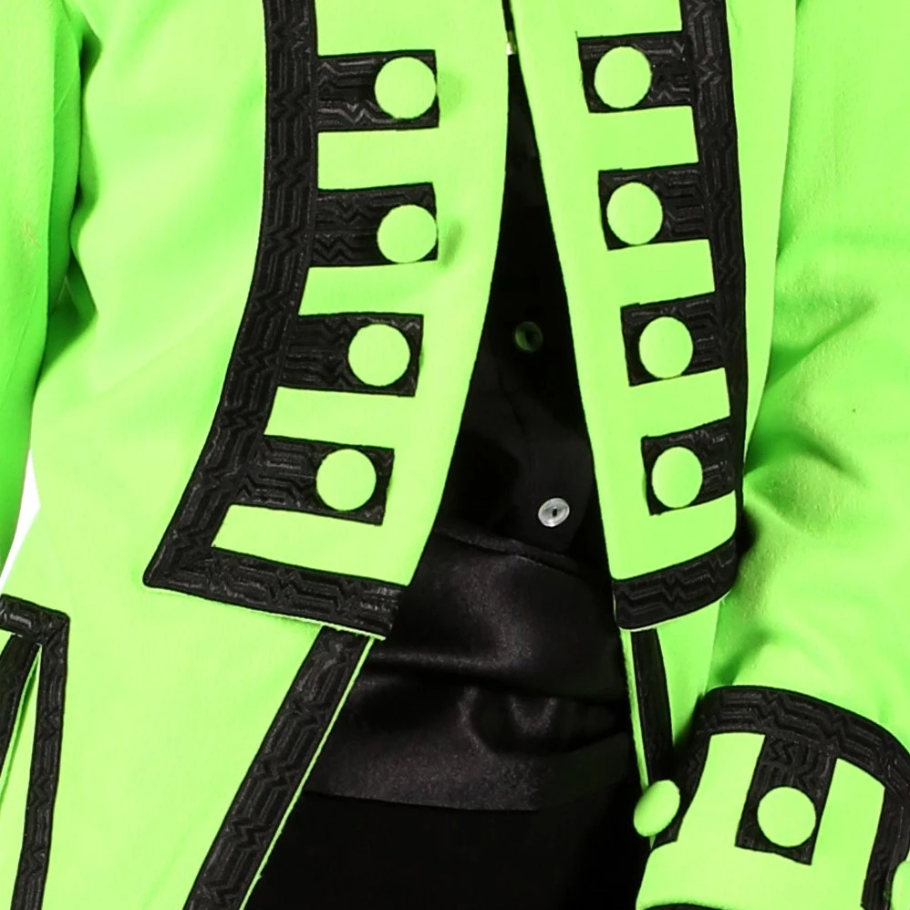 Overig Carnavalsjas Nelson Lime Groen Luxe Voor Dames 5 Overig Carnavalsjas Nelson Lime Groen Luxe Voor Dames - Afbeelding 3