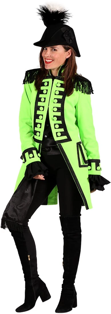 Overig Carnavalsjas Nelson Lime Groen Luxe Voor Dames 3 Overig Carnavalsjas Nelson Lime Groen Luxe Voor Dames