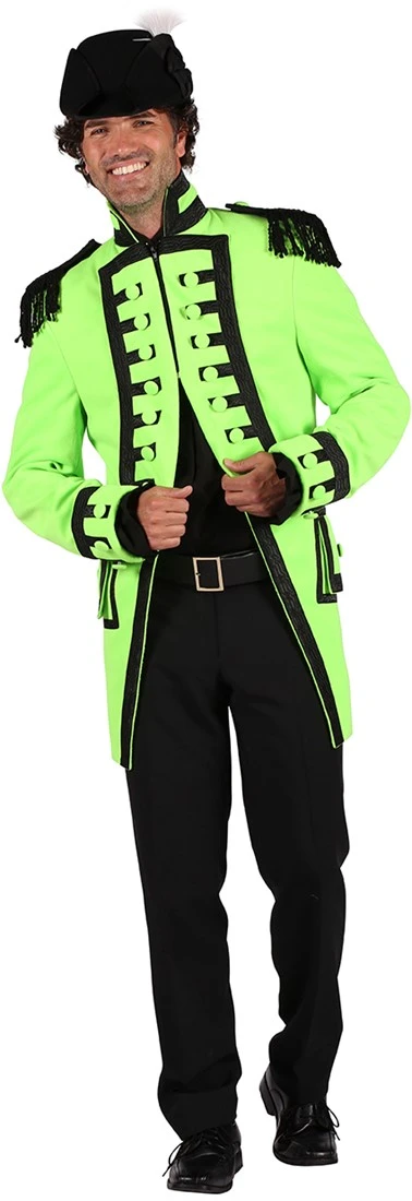 Overig Carnavalsjas Nelson Lime Groen Luxe Voor Heren 4 Overig Carnavalsjas Nelson Lime Groen Luxe Voor Heren - Afbeelding 2