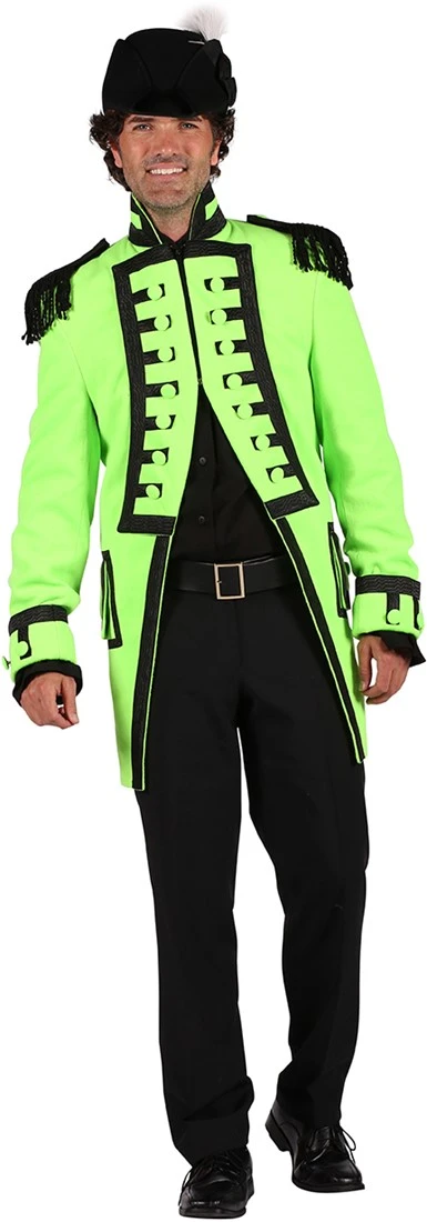 Overig Carnavalsjas Nelson Lime Groen Luxe Voor Heren 3 Overig Carnavalsjas Nelson Lime Groen Luxe Voor Heren