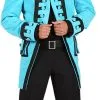 Overig Carnavalsjas Nelson Turquoise Luxe Voor Heren -Goedkope Feest Pracht Winkel carnavalsjas nelson turquoise luxe voor heren