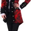 Overig Carnavalsjas Royale Rood-Zwart Voor Dames -Goedkope Feest Pracht Winkel carnavalsjas royale rood zwart voor dames