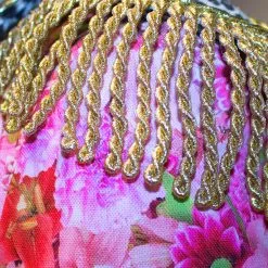 Carnavalsland Carnavalsjas Roze Bloemen-Panter Kort Voor Dames -Goedkope Feest Pracht Winkel carnavalsjas roze bloemen panter kort voor dames detail 3