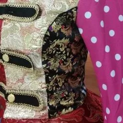 Overig Dames Blazer Patchwork Brokaat -Goedkope Feest Pracht Winkel dames blazer patchwork brokaat detail 2