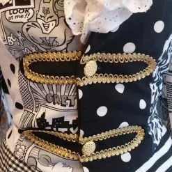 Overig Dames Blazer Patchwork Zwart-Wit -Goedkope Feest Pracht Winkel dames blazer patchwork zwart wit 3