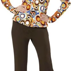 Overig Dames Disco Blouse Seventies Cirkels -Goedkope Feest Pracht Winkel dames disco blouse seventies cirkels 2