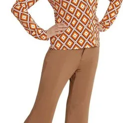 Overig Dames Disco Blouse Seventies Groovy Ruit -Goedkope Feest Pracht Winkel dames disco blouse seventies groovy ruit 3