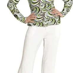 Overig Dames Disco Blouse Seventies Groovy Waves -Goedkope Feest Pracht Winkel dames disco blouse seventies groovy waves 3