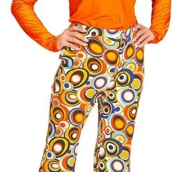 Overig Dames Disco Broek Seventies Cirkels -Goedkope Feest Pracht Winkel dames disco broek seventies cirkels 2