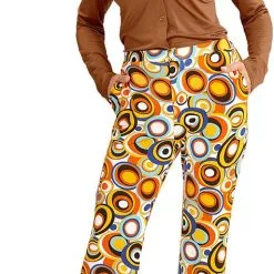 Overig Dames Disco Broek Seventies Cirkels -Goedkope Feest Pracht Winkel dames disco broek seventies cirkels 3