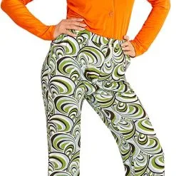 Overig Dames Disco Broek Seventies Groovy Waves -Goedkope Feest Pracht Winkel dames disco broek seventies groovy waves 2