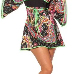 Overig Dames Hippie Jurkje Pink/Zwart