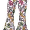 Overig Dames Hippiebroek Mexican Skull - Day Of The Dead -Goedkope Feest Pracht Winkel dames hippiebroek mexican skull day of the dead
