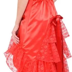 Overig Dames Rok Luxe Met Kant Rood (laagjes)