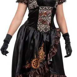 Overig Dames Steampunk Jurk Zwart Luxe