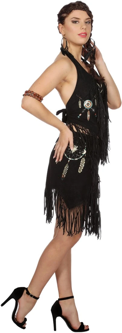 Overig Dames Topje Indiaanse / Hippie Zwart 6 Overig Dames Topje Indiaanse / Hippie Zwart - Afbeelding 4