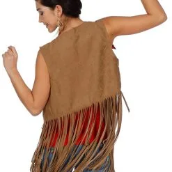 Overig Dames Vestje Indiaanse / Hippie -Goedkope Feest Pracht Winkel dames vestje indiaanse hippie achterkant