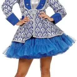 Overig Damesjas Jaquard Blauw/Zilver Luxe