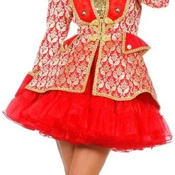 Overig Damesjas Jaquard Rood/Goud Luxe