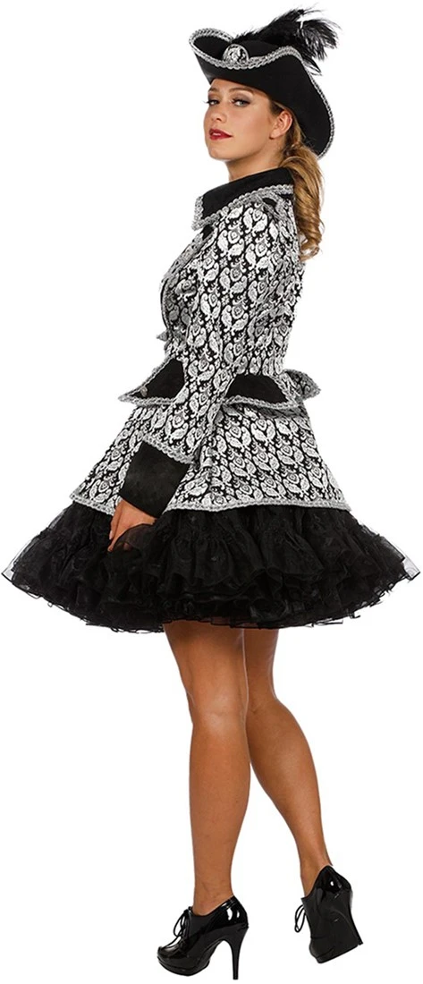 Overig Damesjas Jaquard Zwart/Zilver Luxe 4 Overig Damesjas Jaquard Zwart/Zilver Luxe - Afbeelding 2