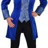 Overig Damesjas Markiezin Blauw 1 Overig Damesjas Markiezin Blauw -Goedkope Feest Pracht Winkel damesjas markiezin blauw