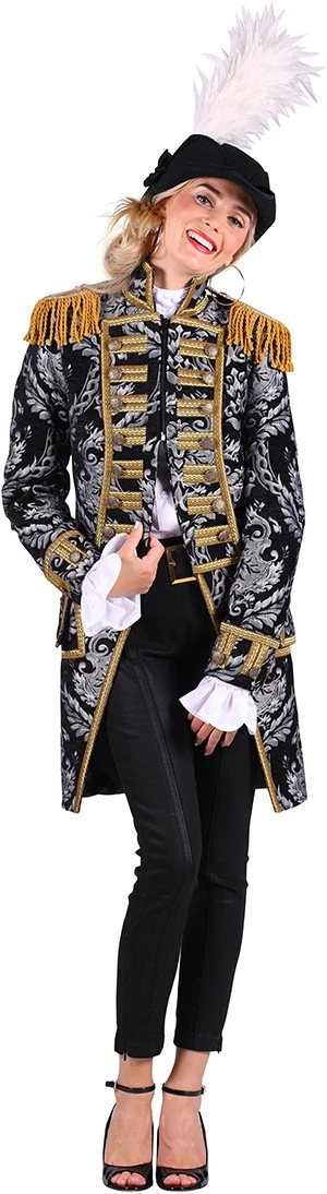 Overig Damesjas Nelson Brokaat Zwart/Zilver Luxe 4 Overig Damesjas Nelson Brokaat Zwart/Zilver Luxe - Afbeelding 2