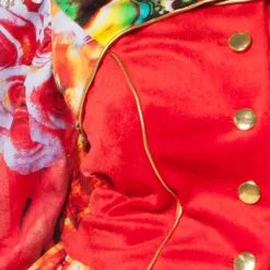 Overig Damesjas Rood Met Bloemen Bolero -Goedkope Feest Pracht Winkel damesjas rood met bloemen bolero 3