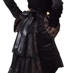 Overig Damesjas Steampunk Zwart-Koper Met Kant -Goedkope Feest Pracht Winkel damesjas steampunk zwart koper met kant achterkant met rok