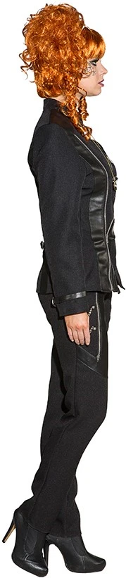 Overig Damesjas Steampunk Zwart Luxe 4 Overig Damesjas Steampunk Zwart Luxe - Afbeelding 2