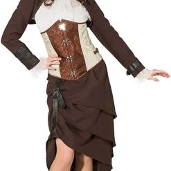 Overig Damesjasje Steampunk Kort Bruin