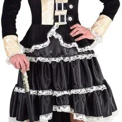 Overig Damesjurk Steampunk Luxe Zwart -Goedkope Feest Pracht Winkel damesjurk steampunk luxe zwart 2