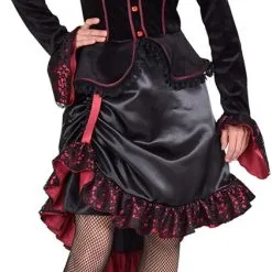 Overig Damesjurk Steampunk Victoria Zwart/Rood -Goedkope Feest Pracht Winkel damesjurk steampunk victoria zwart rood 2