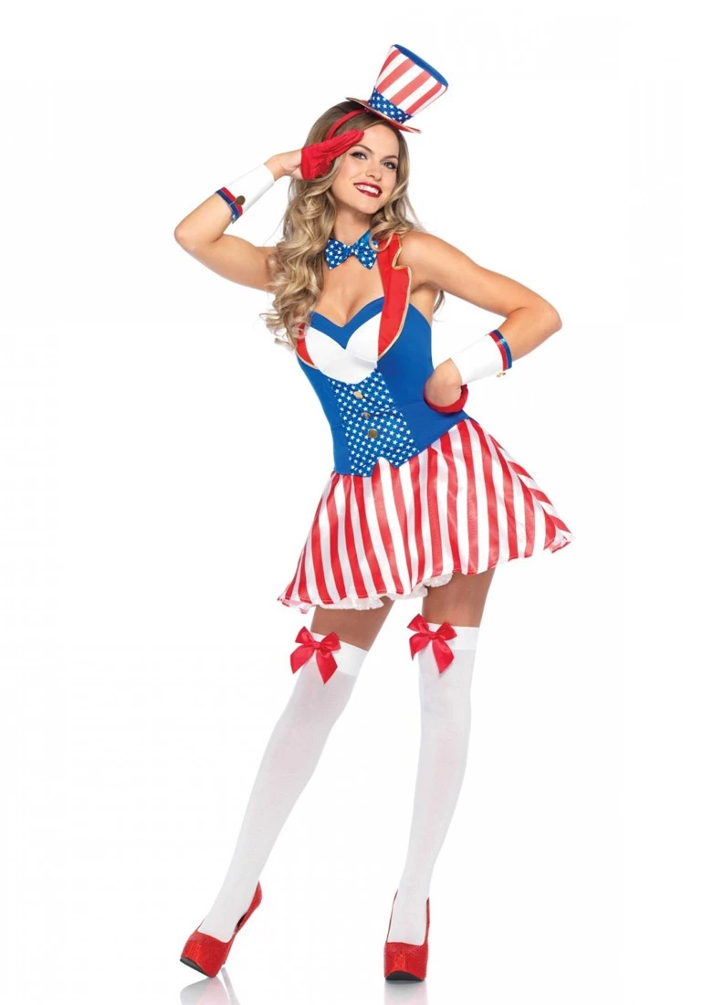 LEG AVENUE Dameskostuum Amerikaanse Yankee Doodle Darling 3 LEG AVENUE Dameskostuum Amerikaanse Yankee Doodle Darling