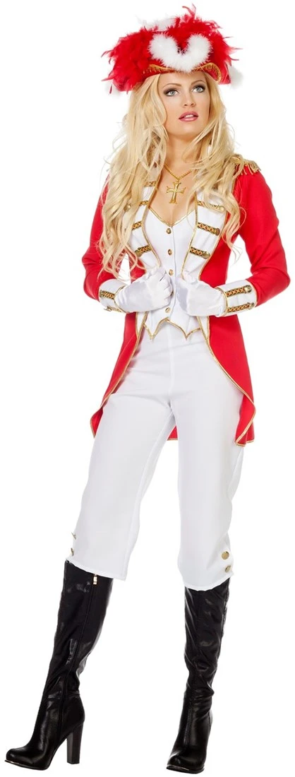 Overig Dameskostuum Garde Rood-Wit 3 Overig Dameskostuum Garde Rood-Wit
