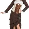 Overig Damesrok Steampunk Bruin 2 Overig Damesrok Steampunk Bruin -Goedkope Feest Pracht Winkel damesrok steampunk bruin