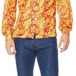 Overig Disco Blouse Groovy Flowers Voor Heren -Goedkope Feest Pracht Winkel disco blouse groovy flowers voor heren 2