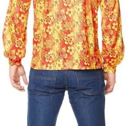 Goedkope Feest Pracht Winkel -Goedkope Feest Pracht Winkel disco blouse groovy flowers voor heren achterkant