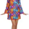 Overig Disco Hippie Jurkje Stained Voor Dames -Goedkope Feest Pracht Winkel disco hippie jurkje stained voor dames