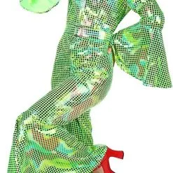 Overig Disco Jumpsuit Green Rainbow -Goedkope Feest Pracht Winkel disco jumpsuit green rainbow 1