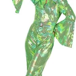 Overig Disco Jumpsuit Green Rainbow -Goedkope Feest Pracht Winkel disco jumpsuit green rainbow 2