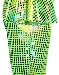 Overig Disco Jumpsuit Green Rainbow -Goedkope Feest Pracht Winkel disco jumpsuit green rainbow zijkant